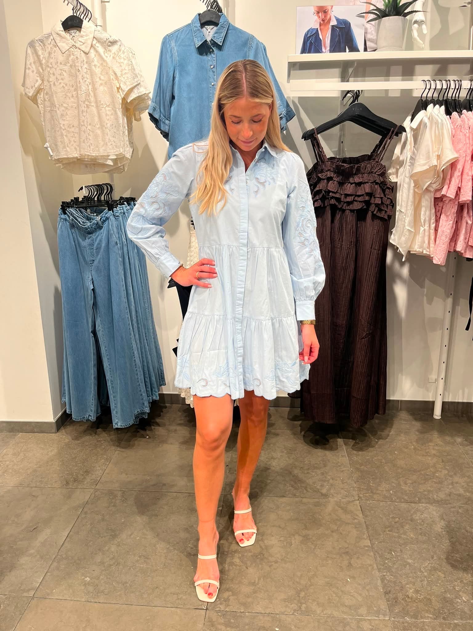 YASZIMIA Short Dress - Skyway - VERO MODA & VILA Bergvik